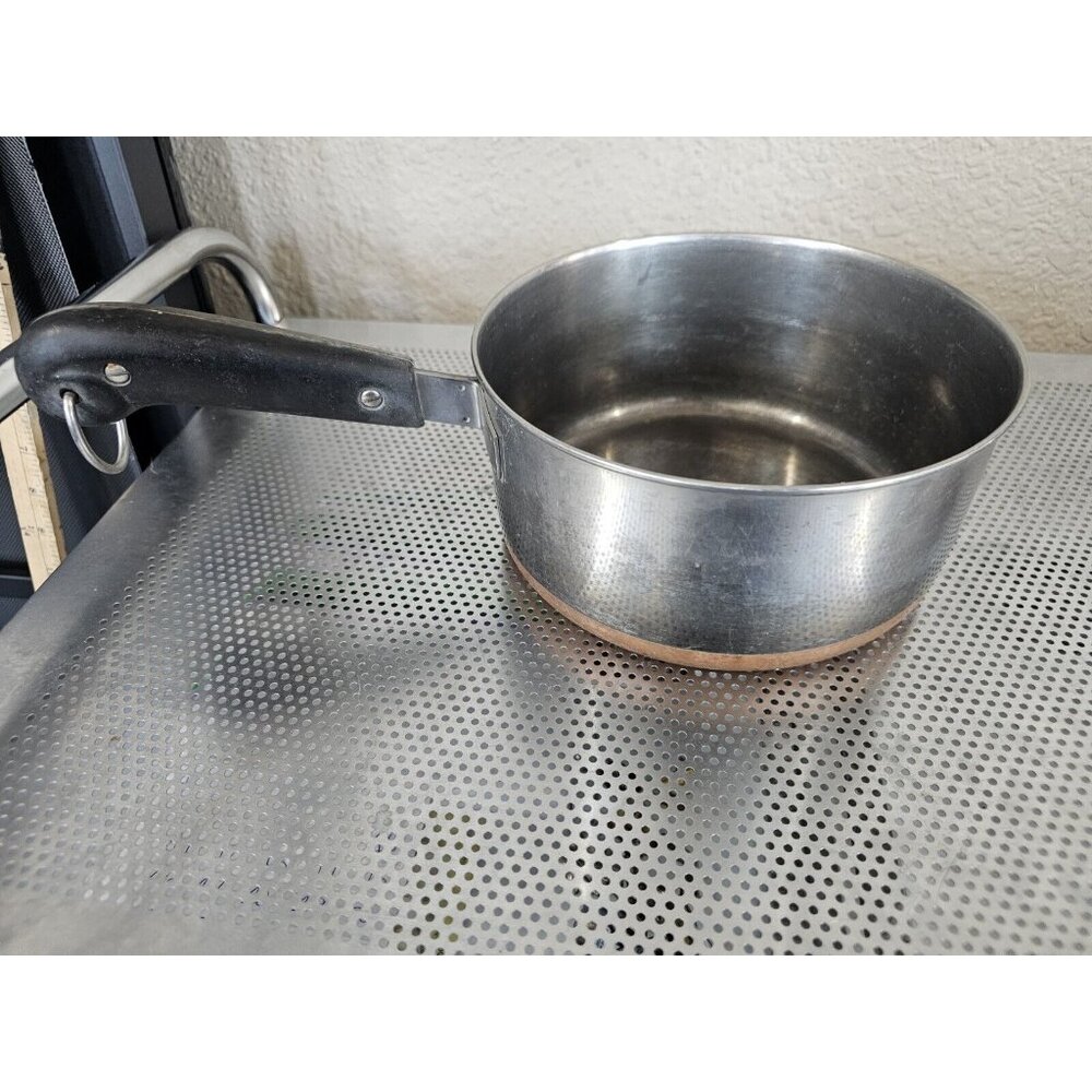 Revere Ware 1.5 Quart Cooking Pot No Lid Copper Bottom